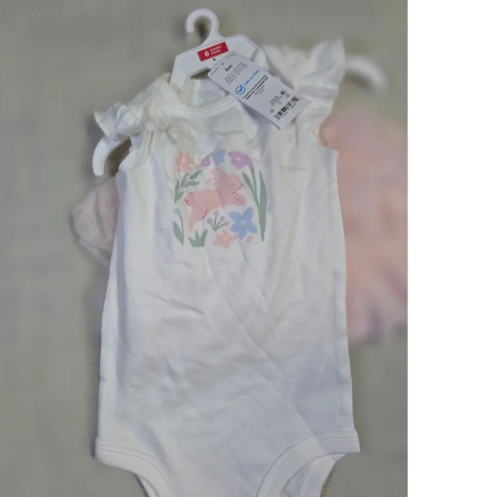Carters Just One You Baby Girl Bunny Bodysuit and Pink Tutu Skirt Set 3M 6M